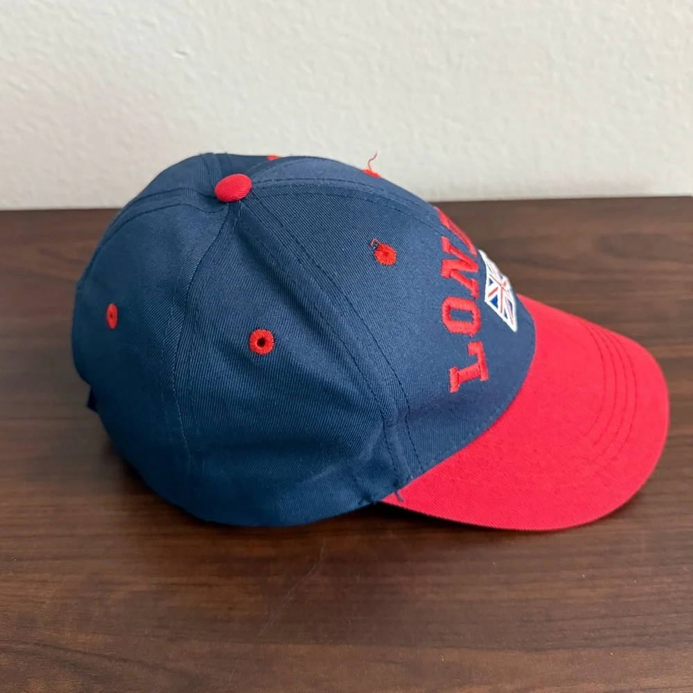 Kids’ London Navy and Red Baseball Cap